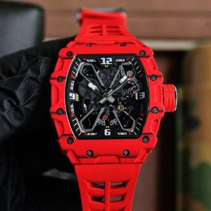 Reloj de Lujo de Alta Gama para Hombre con Caja de Fibra de Carbono, Movimiento Tourbillon Esqueleto, Reloj Mecánico Impermeable para Negocios - Product Image 2