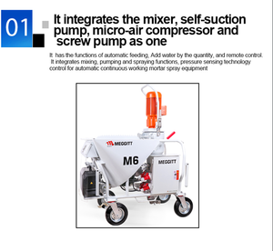 Máquina <span class=keywords><strong>de</strong></span> Enlucido Totalmente Automática con Riego Automático, Alimentación Automática y Mezcla Automática para Pulverizar <span class=keywords><strong>Yeso</strong></span>, Cemento y Mortero <span class=keywords><strong>Putzmeister</strong></span> MP 25 - Product Image 3