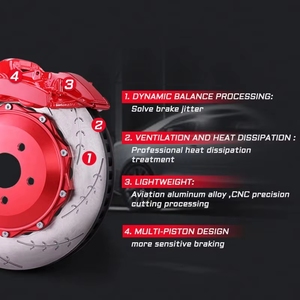 ชุดเบรกคาลิปเปอร์ 6 ลูกสูบ GT6 ขนาดใหญ่ ผลิตตามสั่งจากซัพพลายเออร์จีน สำหรับรถยนต์ Prado E90 E91 E92 G30 G20 <span class=keywords><strong>M4</strong></span> M5 Z4 350Z 370Z - Product Image 4
