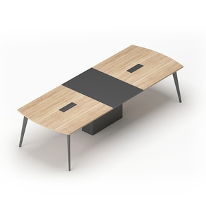 Customized Color Size Large Boardroom Luxury 8 12 People Wooden Office Meeting Conference <b>Table</b> for Meeting - Product Image 5
