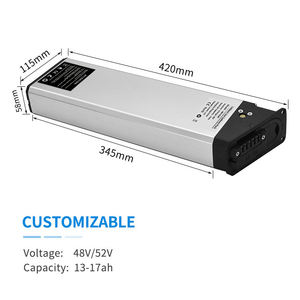 Meistverkaufter E-Bike-Akku 48V Lithium-Batteriepack 48V 52V 17,5Ah 48V Lithium-Ebike-Akku für 750W 1000W Falt-E-Bike - Product Image 3