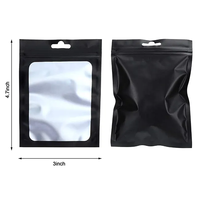 Sachets en PE aluminisé à trois soudures latérales avec trou de suspension, thermosoudables, résistants à l'humidité, pour snacks, bonbons et accessoires