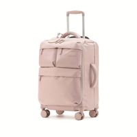 Valise de voyage extensible grande capacité personnalisée, légère, en softshell, avec poches avant, bagage multifonctionnel