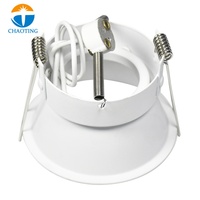 Plafonniers encastrés en aluminium blanc/noir 5W/7W, anti-éblouissement, LED MR16 GU10, spot encastré