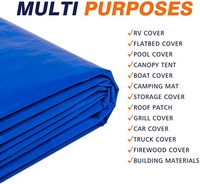 YRH usine bleu imperméable à l'eau robuste couvrant PVC PE bâches feuille ignifuge bâche couverture rouleau pour cérémonie camion tente