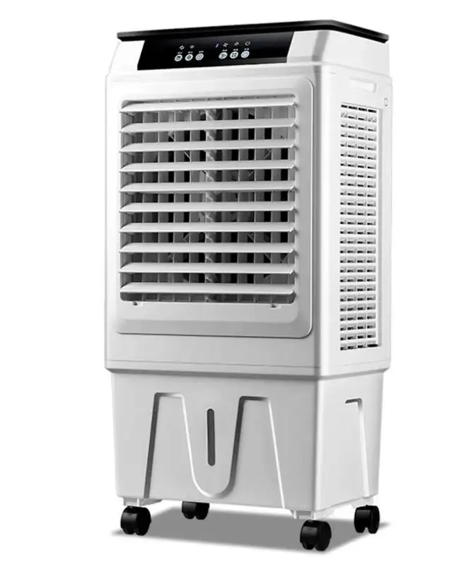45L औद्योगिक वाणिज्यिक हवा शीतलन प्रशंसक मशीन एसी पोर्टेबल पानी बाष्पीकरणीय हवा कूलर