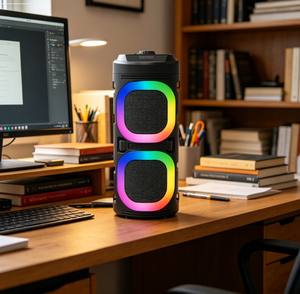 Haut-parleur Bluetooth portable ABS-4215 personnalisé en usine, son stéréo puissant, basses profondes, lumière RGB, sans fil, pour extérieur, camping, voyage, maison, bureau - Product Image 2