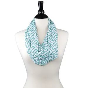 Легкие шарфы со скрытым карманом на молнии шарф-накидка с карманом на молнии шарф с принтом для женщин