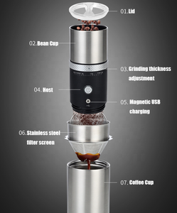 Itop — cafetière Portable, chargeur USB, disponible en blanc, en noir et rouge, idéal pour le Camping et les voyages - Product Image 3