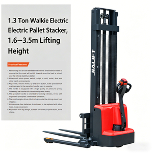 Transpalette Électrique Autoporté de 1,3 Tonne avec Hauteur de Levage de 1,6 à 3,5 m et Moteur DC pour la Manutention de Palettes en Entrepôts et Ateliers - Product Image 2