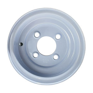 Nouvelle <span class=keywords><strong>roue</strong></span> de chariot de golf en acier blanc thermolaqué sur mesure 8x7 avec motif de boulons 5x114,3 mm pour Club Car EZGO certifiée DOT/TUV - Product Image 2