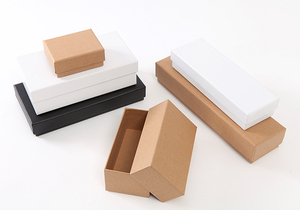 Custom Logo Printed Coated Paper Rectangle Slotted <b>Boxes</b> Ribbon Stamping for Corporate Jewelry Gourmet <b>Gifts</b> Packaging - Product Image 5