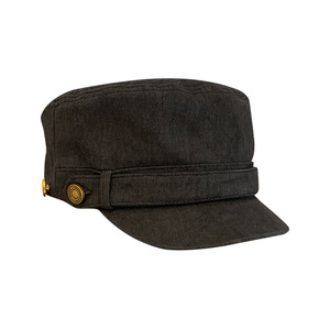 American Retro <b>Flat</b> Top Beret For Women Black Canvas Breathable Foldable Spring Autumn Fashion <b>Hat</b> - Product Image 5