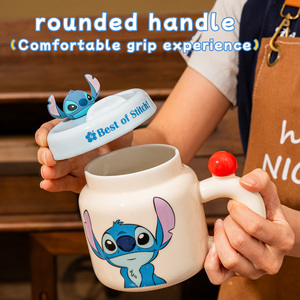 Vajilla de Dibujos Animados de Disney, Tazas de Café de 560 ml, Tazas para Leche con Asa y Tapa para Uso Doméstico, Regalos, Fiestas y Vasos de Agua para Niños - Product Image 6