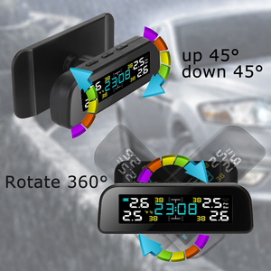 Năng lượng mặt trời Powered không dây giám sát áp suất lốp hệ thống ô tô giám sát áp suất lốp với 4 nội bộ cảm biến - Product Image 5