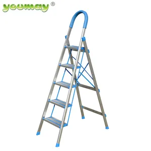 Suporte Custom Folding Ladder 16 Passos Totais Alumínio Household Step Ladder