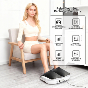 Masajeador de Pies Inteligente 3D de Alta Calidad con Rotación Dual y Calor, Máquina de Masaje Eléctrico Shiatsu para Pies con Funda Lavable - Product Image 2
