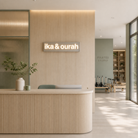 Bandes LED pour studio de Pilates, enseignes publicitaires, décoration, lettres en acrylique argentées personnalisables, boîte en acier inoxydable brossé, IP65