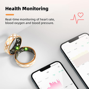 Anneau intelligent en titane ultra-mince IP68 Anneau intelligent de fitness étanche avec suivi de la santé Surveillance du sommeil pour <span class=keywords><strong>iPhone</strong></span> <span class=keywords><strong>Android</strong></span> - Product Image 2