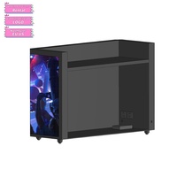 Support portatif Offre Spéciale de cabine de DJ à angle droit avec la machine de DJ d'affichage à LED pour la partie de boîte de nuit de DJ