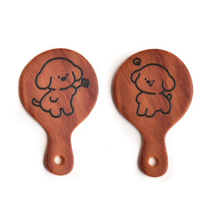 Plateau à pain miniature en résine effet bois, assiette à <span class=keywords><strong>pizza</strong></span>, modèle alimentaire pour maison de poupée, décoration de bureau DIY, cadeau promotionnel - Product Image 5