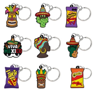 Bán buôn khuyến mại Quà Tặng tùy chỉnh Keyring vòng móc chìa khóa 3D/2D cao su mềm PVC Keychain tùy chỉnh - Product Image 1