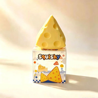 Jouets Squishy Créatifs Populaires et Très Vendus en Forme de Carré, Triangle, Fromage et Vaseline, à Rebond Lent et Anti-stress, Vente en Gros