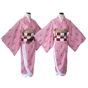 Costume da Cosplay di Kamado Nezuko dell'Anime <span class=keywords><strong>Demon</strong></span> <span class=keywords><strong>Slayer</strong></span> all'Ingrosso, Novità per Feste di Halloween, Set Unisex COS-324 di Supporto a Kamado - Product Image 3