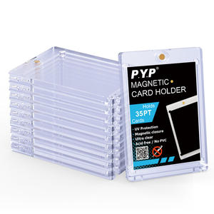 35 pt एक टच प्रो मोल्ड चुंबकीय कार्ड धारक प्रदर्शन कार्ड रक्षक हार्ड प्लास्टिक खेल खेल बेसबॉल कार्ड के लिए - Product Image 1