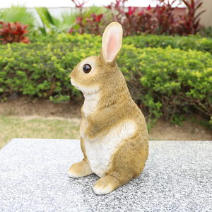 In Stock Folk Art <strong>Resin</strong> Rabbit Statue Outdoor Garden Sculpture Lawn Decor Bunny <strong>Figurine</strong> for Home Decoration <strong>Angel</strong> Style - Product Image 4