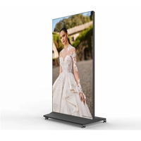 Écran publicitaire LCD ultra fin de 85 pouces, résolution HD 4K, pour événements et fêtes, affichage numérique LCD sur pied pour intérieur