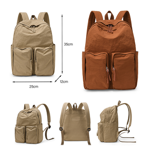 <span class=keywords><strong>Mochila</strong></span> de Lona Impermeable para <span class=keywords><strong>Mujer</strong></span>, Diseño Exclusivo, Casual, para Viajes al Aire Libre, con Cierre de Cremallera, Portátil, de Poliéster - Product Image 2