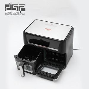 Chuyên Nghiệp 1700W DSP Hot Bán 2-Trong-1 Lò 6-Lít Nồi Chiên Không Khí Điều Khiển Kỹ Thuật Số Màu LED Hiển Thị Điện Hộ Gia Đình Thiết Bị - Product Image 4