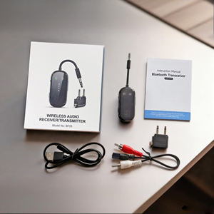 BF05 2'si 1 arada Kablosuz Verici Alıcı 3.5mm AUX Araç Hoparlörü 10M Menzil 13H/20H Pil Ömrü BT Ses Adaptörü Araba için - Product Image 5