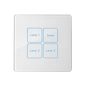 Cho tuya không dây nhà thông minh điều khiển ánh sáng Tường Bảng điều chỉnh chuyển đổi cấu trúc đơn giản Khung nhựa Glass Bảng điều chỉnh ZigBee Mạng 10A ma - Product Image 1