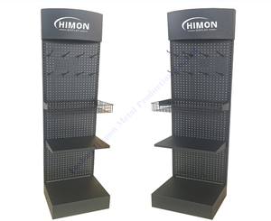 Bán Buôn Bán Lẻ Cửa Hàng Điểm Tùy Chỉnh Kệ Và Treo Công Cụ Hàng Hóa Sản Phẩm Sàn Kim Loại Pegboard Hiển Thị Giá - Product Image 4