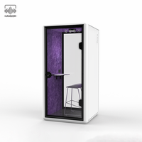 Cabines Acoustiques pour Diffusion en Direct, Cabine de Réunion de Bureau, Cabine de Bureau Préfabriquée Insonorisée pour l'Intérieur