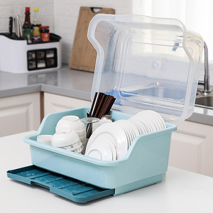 Moderno colorido barato cocina <span class=keywords><strong>de</strong></span> plástico plato <span class=keywords><strong>de</strong></span> secado <span class=keywords><strong>escurridor</strong></span> <span class=keywords><strong>de</strong></span> drenaje gabinete <span class=keywords><strong>de</strong></span> rack con cubierta - Product Image 5