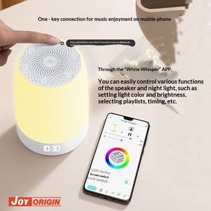 Instrumento de Ayuda para <span class=keywords><strong>Dormir</strong></span> con Ruido Blanco para Bebés, Luz Ambiental Respirable, Música para Altavoz, Temporizador Inteligente, Funciona con Batería - Product Image 4