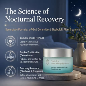 Crème de Nuit au Thé Blanc 55g Formule Riche en Céramides et Squalane pour Soin Nourrissant de Nuit - Product Image 5