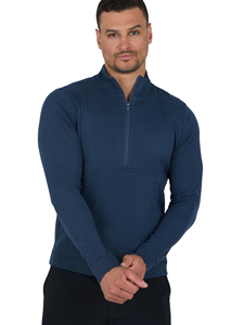 <b>Men's</b> Stretch Nylon <b>Half</b> <b>Zip</b> Outdoor <b>Jackets</b> Raglan Sleeve Kangaroo Pockets Hiking <b>Jackets</b> With Chest Pockets - Product Image 1