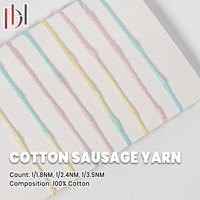 High Quality Pure Cotton Yarn 1/1.8NM 1/2.4NM 1/3.5NM 100% Cotton Sausage Yarn for Clothing Knitting