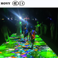 Projecteur holographique 3D pour anniversaires, mariages, banquets, utilisation en extérieur, portable, léger, haut-parleur intégré, écran LCD