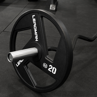 Disques de musculation en fonte noire de qualité supérieure à 3 trous Tri-Grip, prix de gros usine pour salle de sport à domicile