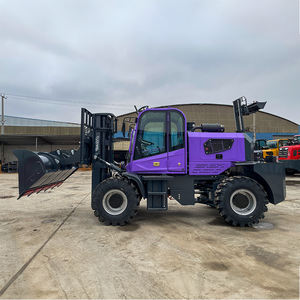 איכות גבוהה חובה 2wd 4wd את הכביש דיזל מלגזה 3.5טון 3500 ק "ג שטח קשה מלגזה עם דלי - Product Image 3