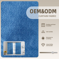 Rouleau de tissu occultant en polyester non tissé jacquard gaufré OEM&ODM, largeur 280 cm, poids moyen 190 g/m², pour un intérieur de luxe