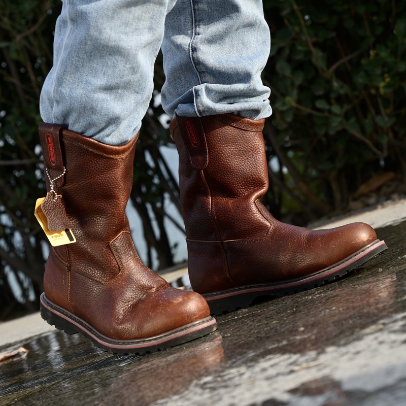 Rubber High Cut Canvas Waterproof Steel