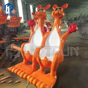 Adorable paseo de canguro en interiores, atracción popular para niños para Parque, instalación de entretenimiento a la venta, hecha de fibra de vidrio duradera - Product Image 5