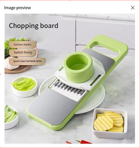 Rebanadora de verduras Manual multifunción de acero inoxidable, cortes de cocina para el hogar, tiras gruesas, pepinos, patatas, picadora de verduras - Product Image 3