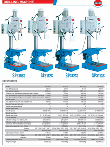 SUMORE Chine fabrique la <span class=keywords><strong>perceuse</strong></span> à <span class=keywords><strong>colonne</strong></span> verticale Z5050A <span class=keywords><strong>avec</strong></span> une vitesse de broche rapide SP3113S pour le perçage et le taraudage - Product Image 2